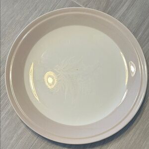 Vintage Hand Decorated Vogue Cream and Tan Dinner Plate